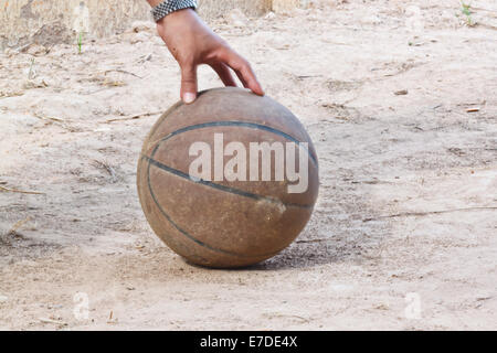 the old basketball Stock Photo