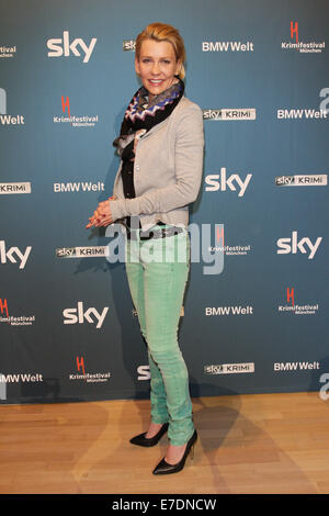 Celebrities attending the 'Krimi-Festival' presented by SKY TV at 'BMW Welt'.  Featuring: Alexandra Rietz Where: Munich, Germany When: 09 Mar 2014 Stock Photo