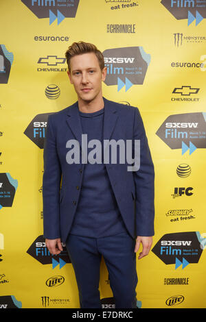 Cesar Chavez made its SXSW premier at the Paramount Theater in Austin, Tx.  Featuring: Gabriel Mann Where: Austin, Texas, United States When: 11 Mar 2014 Stock Photo