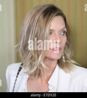 Celebrities attend The Television Academy’s 23rd Annual Hall of Fame event at The Beverly Wilshire Hotel in Beverly Hills.  Featuring: Michelle Pfeiffer Where: Los Angeles, California, United States When: 11 Mar 2014 Stock Photo