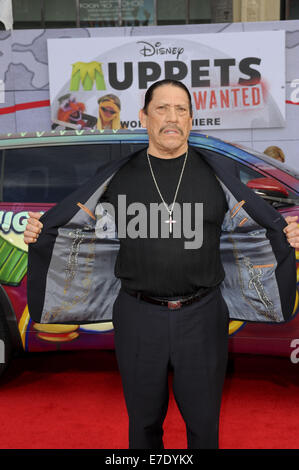 Film Premiere Muppets Most Wanted  Featuring: Danny Trejo Where: Los Angeles, California, United States When: 12 Mar 2014 Stock Photo