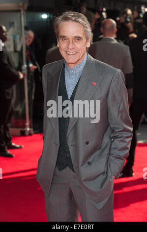 The Prince’s Trust & Samsung Celebrate Success Awards held at the Odeon Leicester Square - Arrivals.  Featuring: Jeremy Irons Where: London, United Kingdom When: 12 Mar 2014 Stock Photo