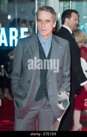 The Prince’s Trust & Samsung Celebrate Success Awards held at the Odeon Leicester Square - Arrivals.  Featuring: jeremy Irons Where: London, United Kingdom When: 12 Mar 2014 Stock Photo