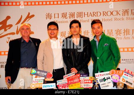 Jay Chou attends the World Celebrity Pro-Am without wearing any ring in Shanghai, China on 14th September, 2014. Stock Photo