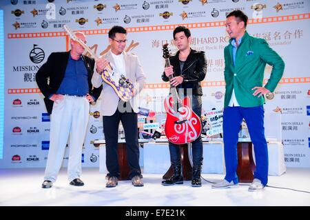 Jay Chou attends the World Celebrity Pro-Am without wearing any ring in Shanghai, China on 14th September, 2014. Stock Photo