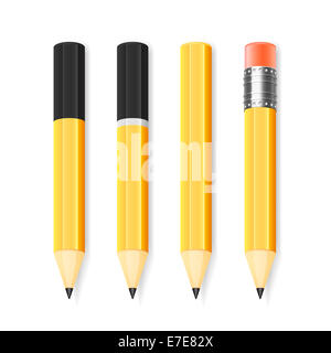 Vector pencil set Stock Photo