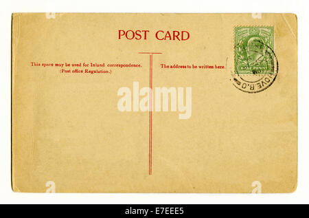 A vintage postcard over a plain white background Stock Photo - Alamy