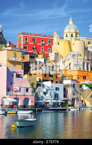 Procida, colorful island in the Mediterranean Sea, Naples, Italy Stock Photo