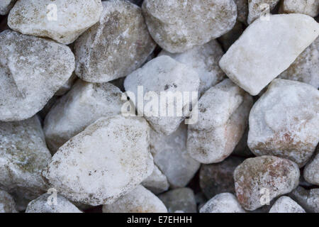 Background from sea of white stones Stock Photo