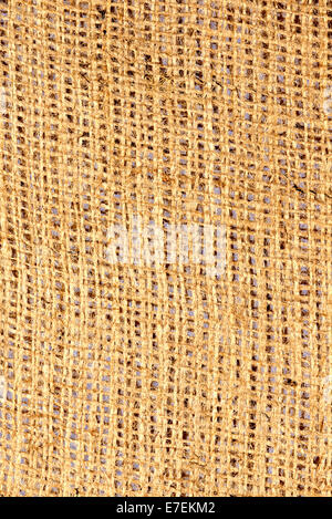 Hessian Cloth Sack Detail Stock Photo