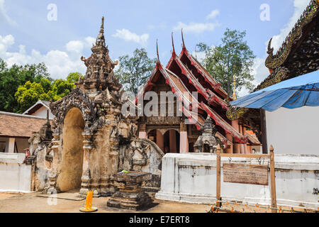 Ancient buddhist temple in lampang province, thailand Stock Photo