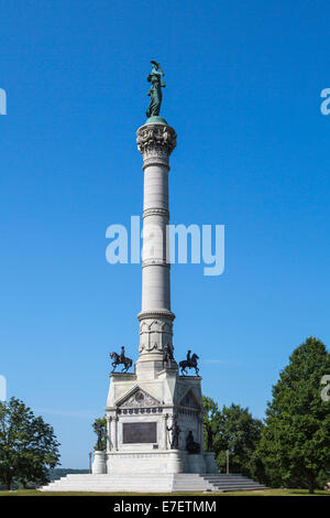 The Soldiers and Sailors Monument on the grounds of the State Capital building in Des Moines, Iowa, USA. Stock Photo