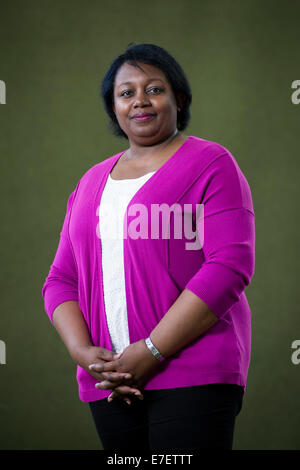 British writer Malorie Blackman, OBE, at the Edinburgh International Book Festival. Stock Photo