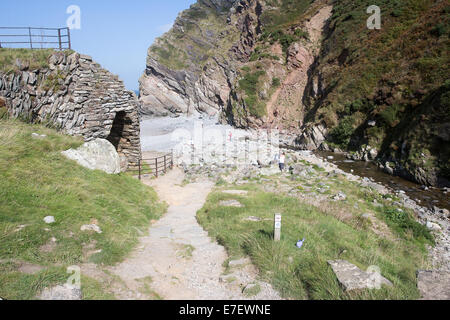 Heddon's Mouth Bay North Devon Stock Photo