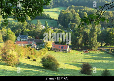 Egton Bridge village on the North Yorkshire Moors. Stock Photo