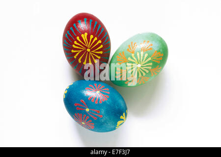 Easter eggs, wax batik, Tyrol, Austria Stock Photo