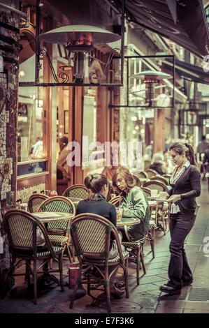 Elegant Melbourne café and restaurant lane Block Place Stock Photo