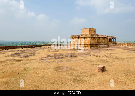 The Meguti Temple, a Hindu temple, Aihole, Karnataka, India Stock Photo