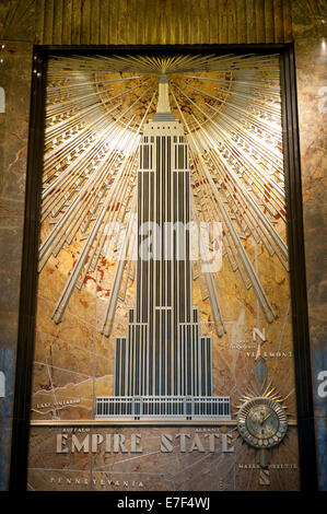 The Empire State Building lobby, Empire State Building, Midtown, New ...