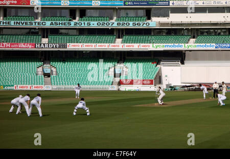 County cricket match at The KIA Oval ground in London - lack of spectators Stock Photo