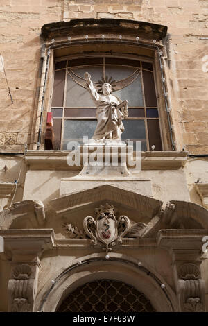 Tourist entrance to church of St Paul's shipwreck, St Lucy St, Valletta, Malta Stock Photo