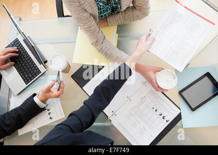 Business people talking in meeting Stock Photo