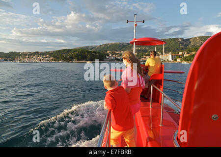 trip by semi submarine, Rab Town, Rab Island, Kvarner Gulf, Croatia Stock Photo