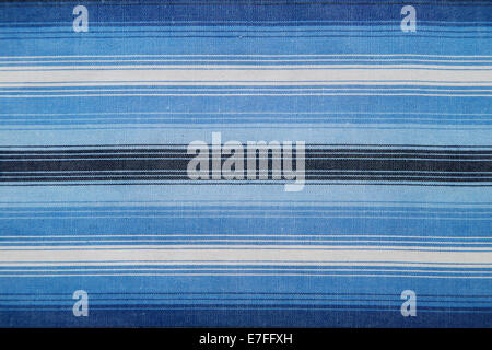 Close-up of a piece of blue and white striped fabric Stock Photo