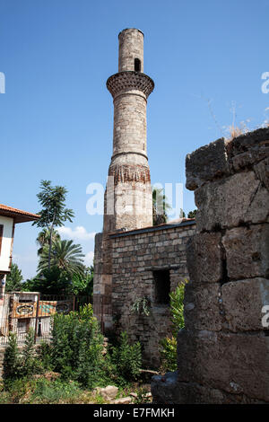 Broken Minaret in Antalya, Turkey Stock Photo