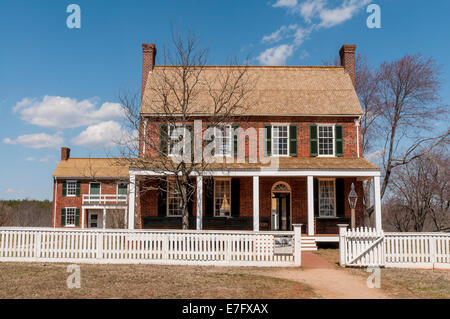 Clover Hill Tavern in Appomattox Courthouse National Historical Park, Virginia. Original structure , built in 1819. Stock Photo