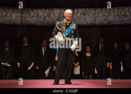 The Play 'King Charles III', Wyndham Theatre, London. With Tim Pigott-Smith as Charles. Stock Photo
