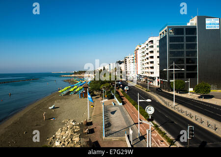 The beautiful beaches in Limassol, Cyprus. Stock Photo