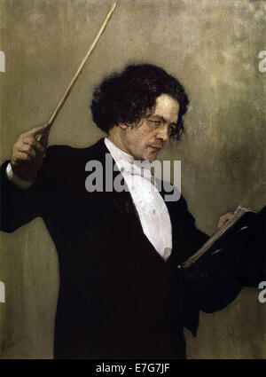 Portrait of the Composer Anton Rubinstein Stock Photo