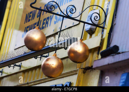 Traditional pawn brokers shop sign Stock Photo