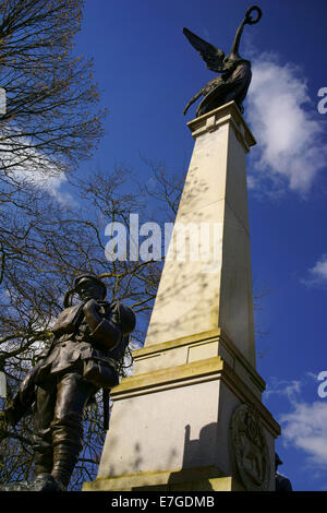 UK,Sheffield,South Yorkshire,Weston Park,York and Lancaster Regiment War Memorial Stock Photo