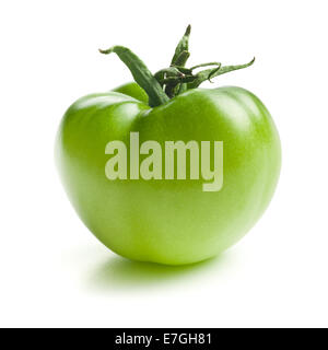 green tomato on white background Stock Photo - Alamy