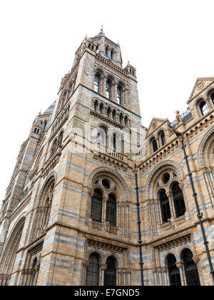 Exterior details in the Natural History Museum, South Kensington, London, England Stock Photo