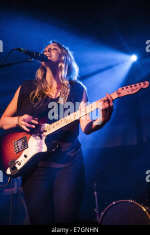 US Singer/Songwriter Lissie performs live at The Junction, Cambridge  Featuring: Lissie Where: Cambridge, United Kingdom When: 14 Mar 2014 Stock Photo