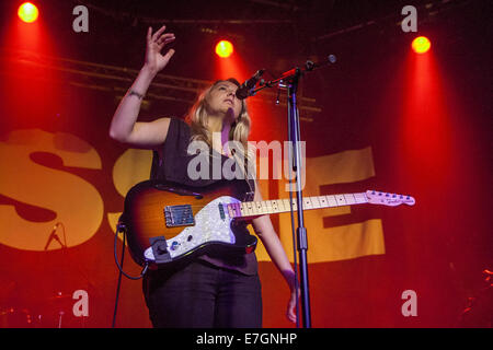 US Singer/Songwriter Lissie performs live at The Junction, Cambridge  Featuring: Lissie Where: Cambridge, United Kingdom When: 14 Mar 2014 Stock Photo