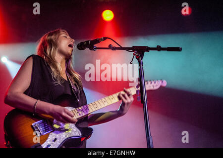 US Singer/Songwriter Lissie performs live at The Junction, Cambridge  Featuring: Lissie Where: Cambridge, United Kingdom When: 14 Mar 2014 Stock Photo