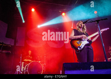 US Singer/Songwriter Lissie performs live at The Junction, Cambridge  Featuring: Lissie Where: Cambridge, United Kingdom When: 14 Mar 2014 Stock Photo