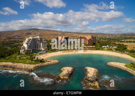 Marriott Ihilani and Disney Aulani Resorts,  Koolina Resort, Oahu, Hawaii Stock Photo