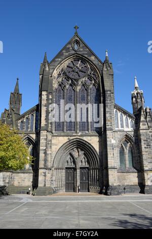 Front entrance of the Gothic styled Glasgow Cathedral, Scotland, UK, Europe Stock Photo