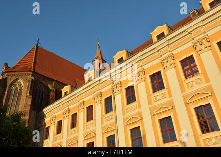 Facade of the building housing Philological Faculty of Wroclaw University, Wroclaw, Poland Stock Photo