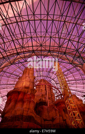 Inside the Adventuredome, Circus Circus Hotel and Casino, Las Vegas, Nevada, USA Stock Photo