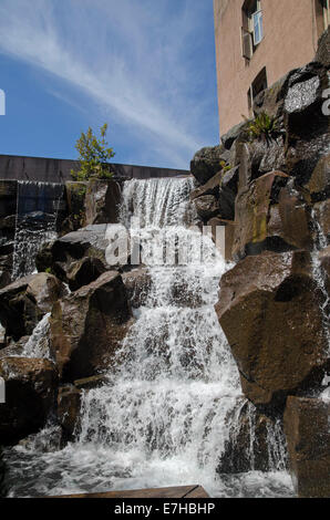 Waterfall garden, Seattle Stock Photo