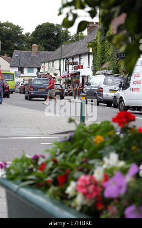 Salisbury Street in the army town of Amesbury in Wiltshire, UK. Stock Photo