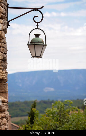 Street in the historic village of Gordes, Provence, France Stock Photo