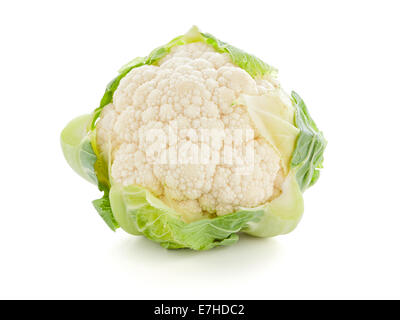 Cauliflower isolated on white background Stock Photo