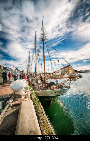 The old Dutch Herring drifter Tecla docked in Port Adelaide Australia Stock Photo